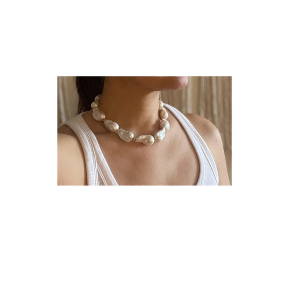 Blossom baroque pearl and chain convertable necklace – Hi June Parker