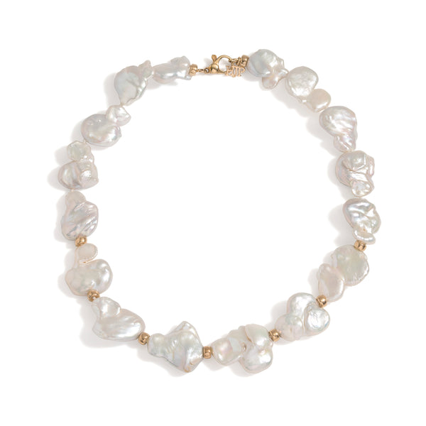 Blossom baroque pearl and chain convertable necklace – Hi June Parker